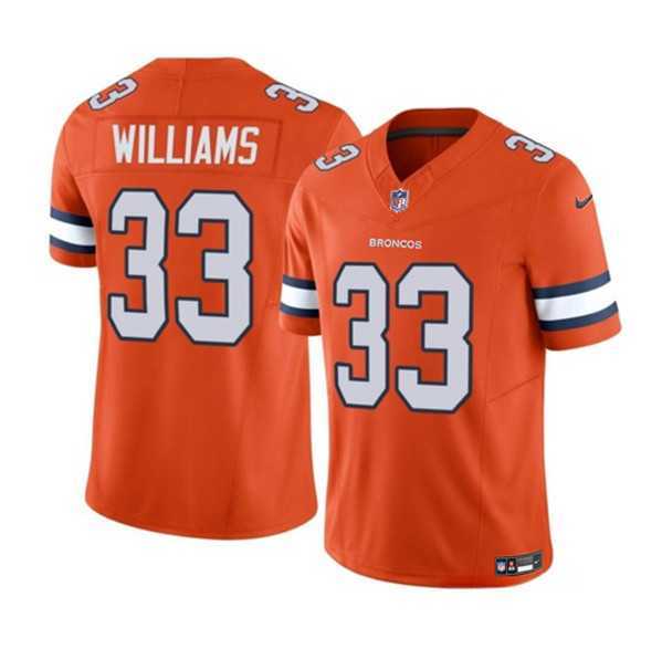 Men & Women & Youth Denver Broncos #33 Javonte Williams Orange 2023 F.U.S.E. Vapor Untouchable Football Stitched Jersey->detroit lions->NFL Jersey